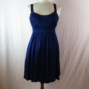 Graham & Spencer Sapphire Blue Silk Dress S EUC